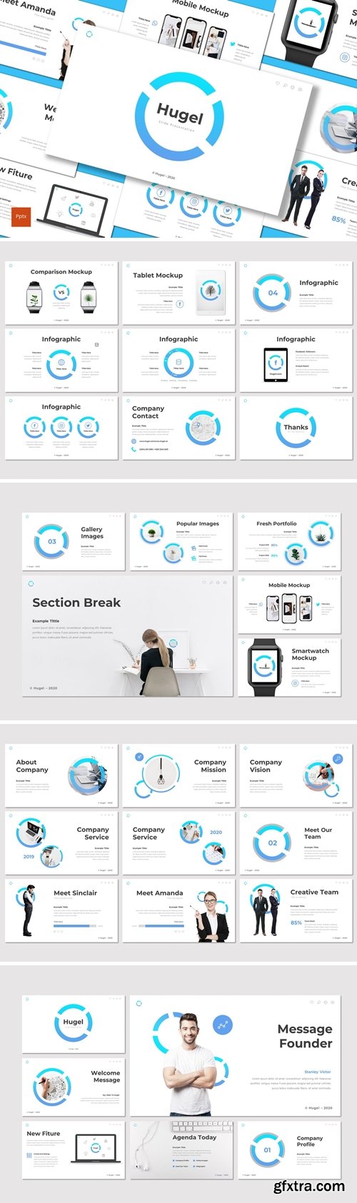Hugel Powerpoint, Keynote and Google Slides Templates