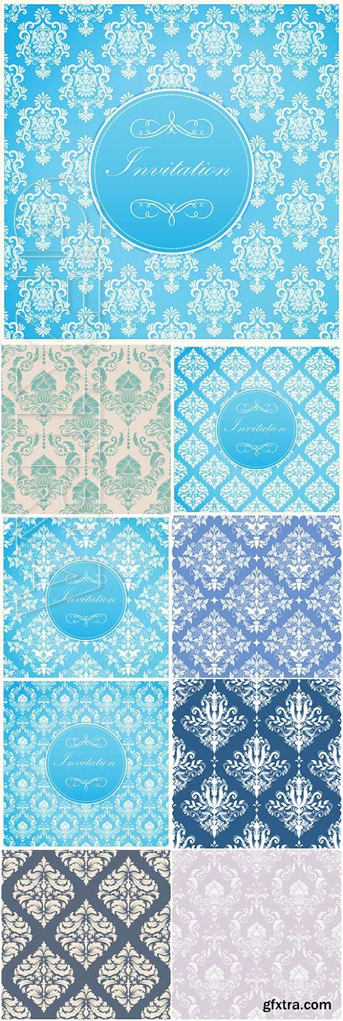 Vector damask seamless pattern vector background Vector damask seamless pattern vector background