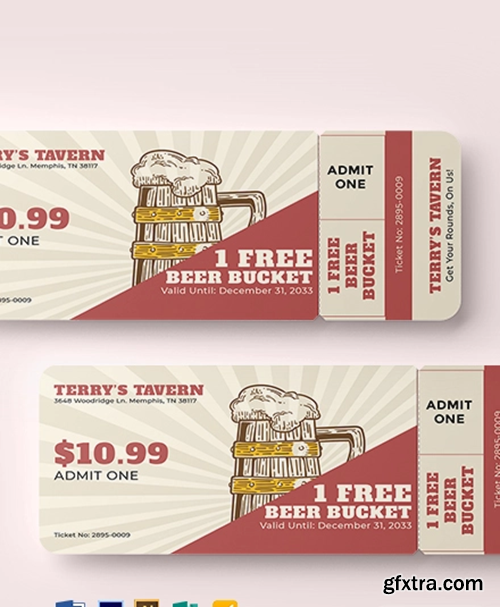 Beer Fest Drink Ticket Template » GFxtra