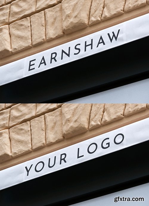 Outdoor Marquise Entrance Sign Mockup 344301055