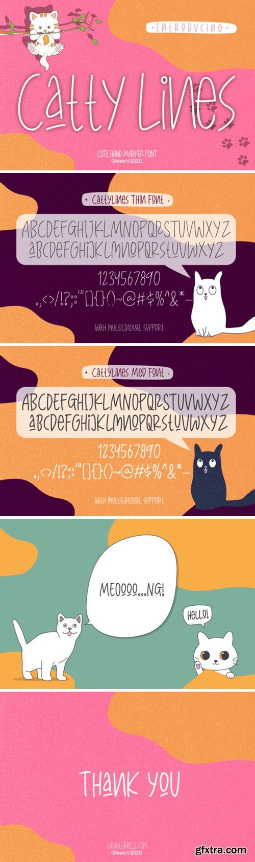 CattyLines Font