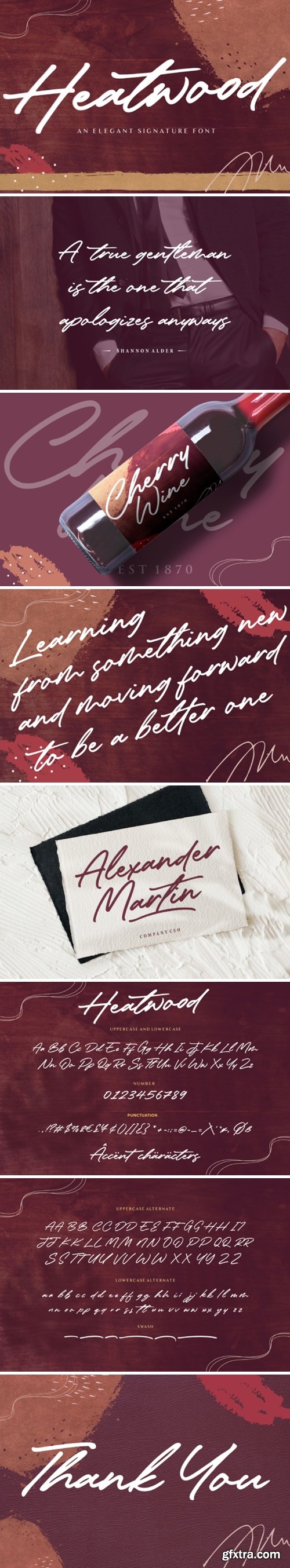 Heatwood Font