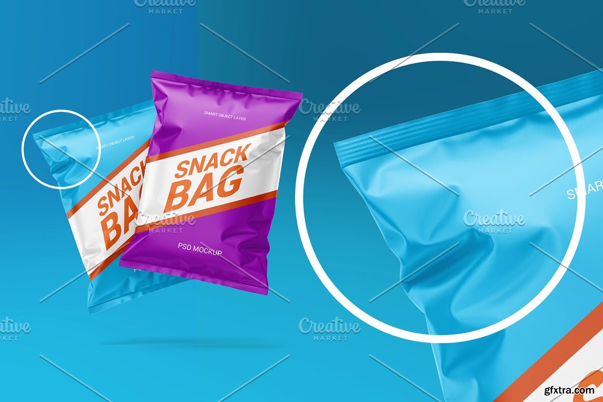 CreativeMarket Snack Bag Set Mockup 4887605 » GFxtra