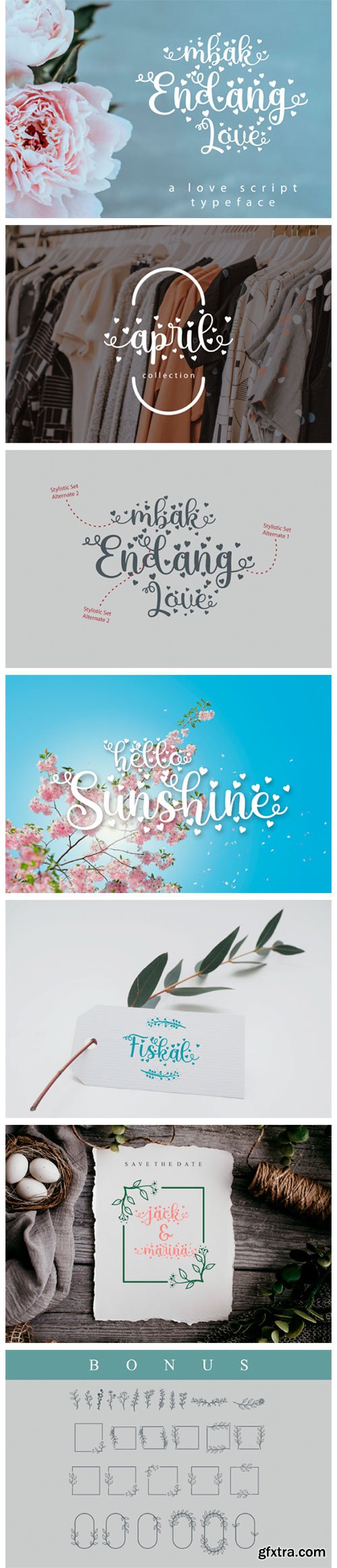 Mbak Endang Love Font