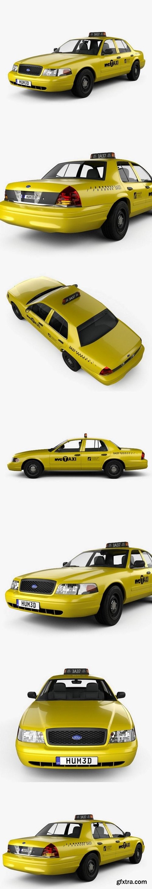 Ford Crown Victoria New York Taxi 2005 3D model