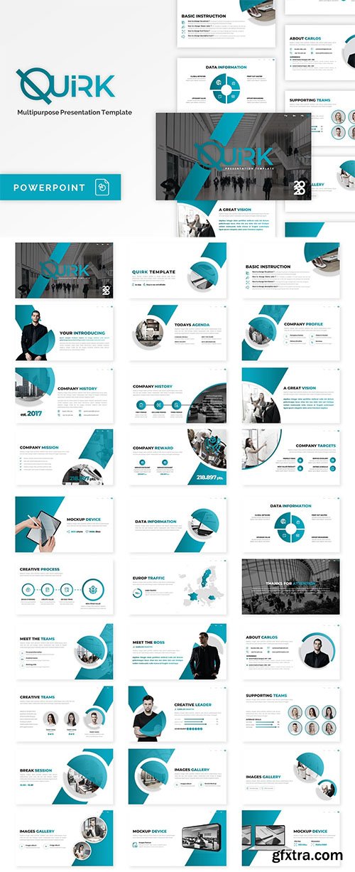 Quirk - Multipurpose PowerPoint, Keynote, Google Slides Template