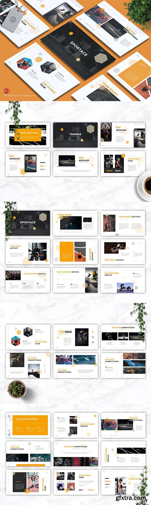SPORTACE - Sport PowerPoint, Keynote, Google Slides Template