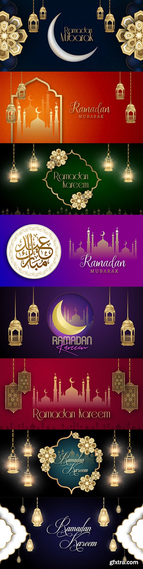 Ramadan Kareem Islamic social media banner design background
