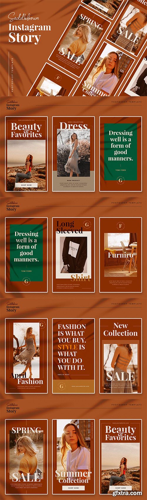 Saddlebrown Instagram Story Template