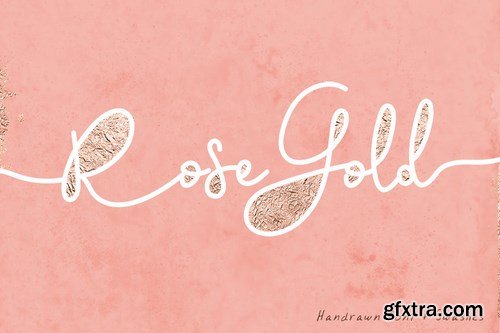 Rose Gold Font
