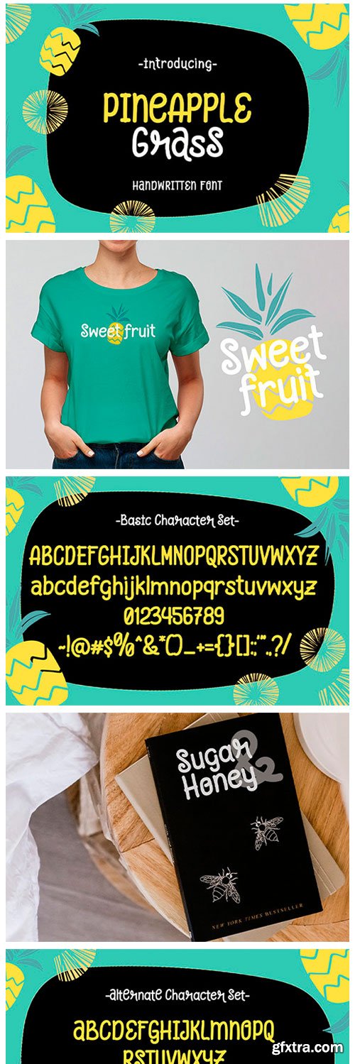Pineapple Grass Font Pineapple Grass Font