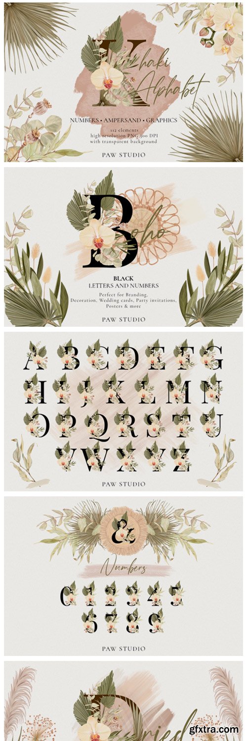Boho Alphabet Numbers Letters Graphics 4049838 Boho Alphabet Numbers Letters Graphics 4049838