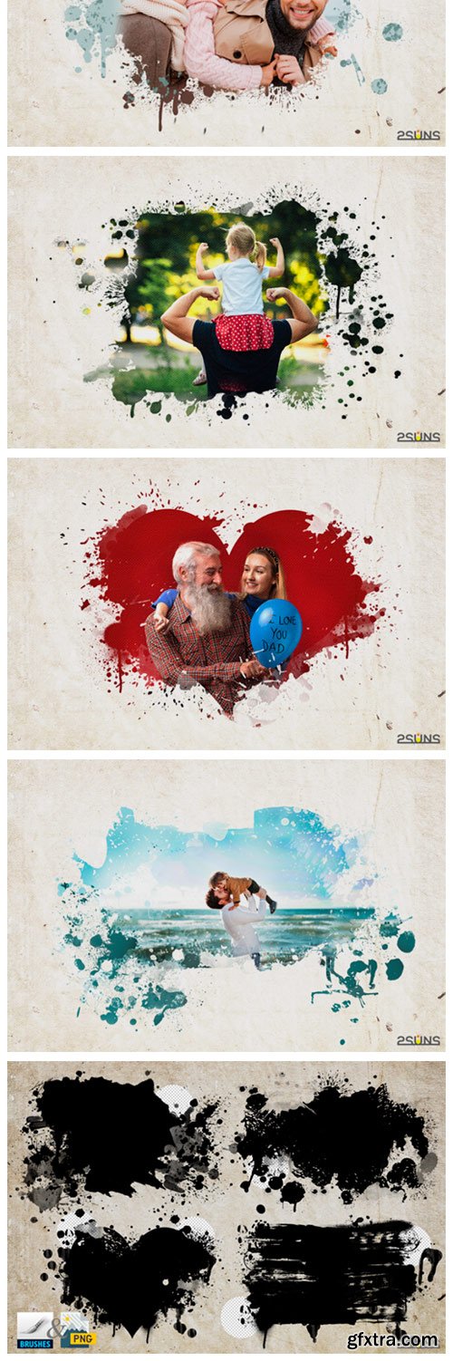 Father's Day Watercolor Masks 4045645 Father's Day Watercolor Masks 4045645