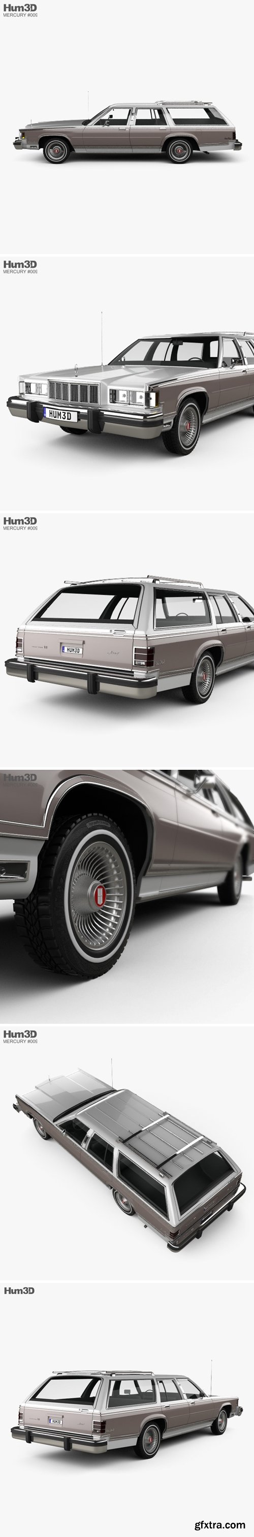 Mercury Marquis Colony Park 1981 3D model