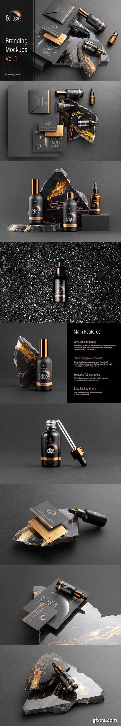 Eclipse – Cosmetics Branding Mockups Vol. 1 Eclipse – Cosmetics Branding Mockups Vol. 1