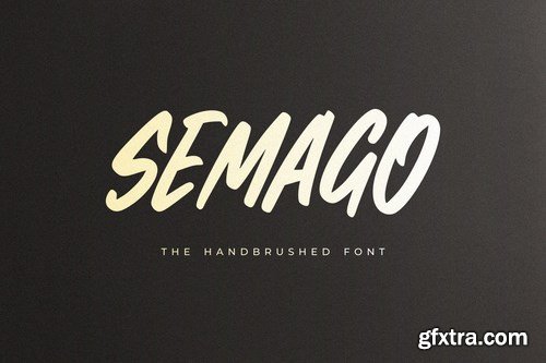 Semago - The Handbrushed Font