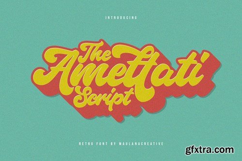 CM - Amettati - Script Retro Font 4899313 CM - Amettati - Script Retro Font 4899313