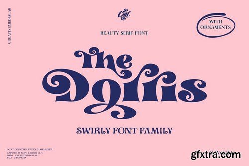 CM - Dorris - Swirly font family 4818798 CM - Dorris - Swirly font family 4818798