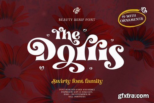 CM - Dorris - Swirly font family 4818798 CM - Dorris - Swirly font family 4818798