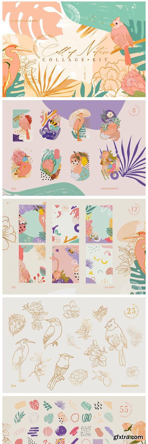 Call of Nature Collage Kit 4062548 Call of Nature Collage Kit 4062548