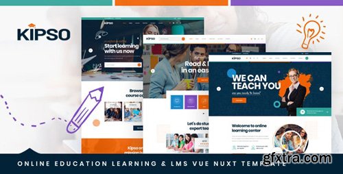 ThemeForest - Kipso v1.0 - Vue Nuxt Online Education Learning & LMS Template - 26464964