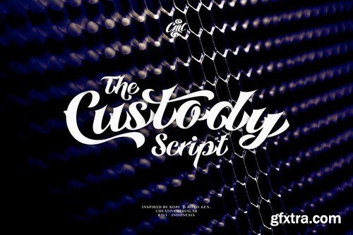 Custody Script - Tattoo Font