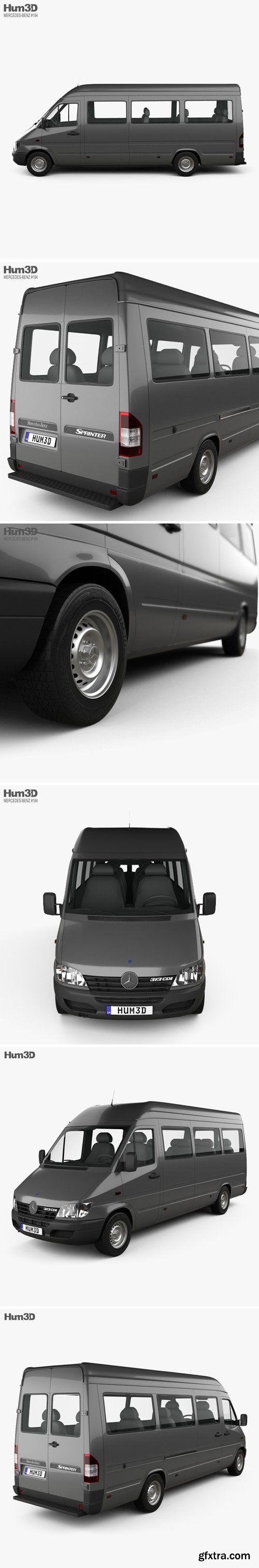 Mercedes-Benz Sprinter (903) Passenger Van L3H2 2000 3D model