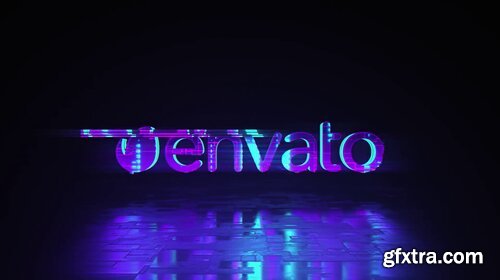 Videohive - Cyber Glitch - Neon Logo Reveal - 23839826