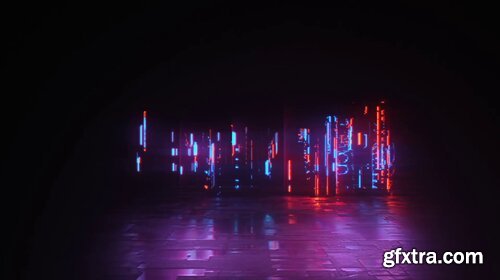 Videohive - Cyber Glitch - Neon Logo Reveal - 23839826