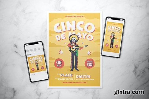 Calavera Music Festival Flyer Set