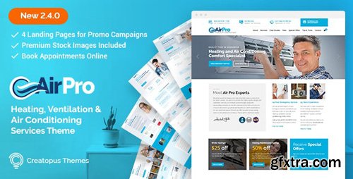 ThemeForest - AirPro v2.5.5 - Heating and Air conditioning WordPress Theme for Maintenance Services - 17143566