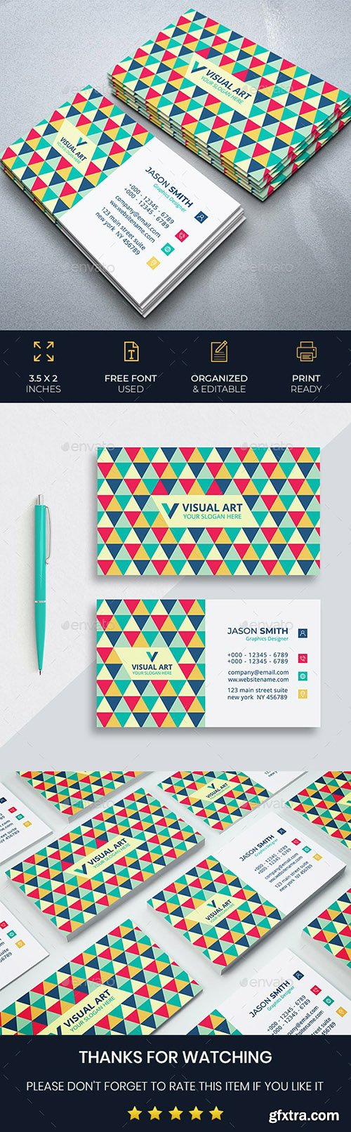 Elegant Colorful Business Card 26494155 Elegant Colorful Business Card 26494155