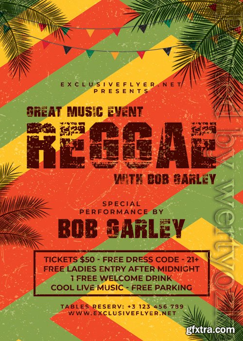 Reggae - Premium flyer psd template Reggae - Premium flyer psd template