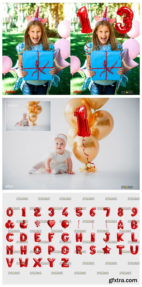 45 Foil Red Balloons Overlay 4083912 45 Foil Red Balloons Overlay 4083912