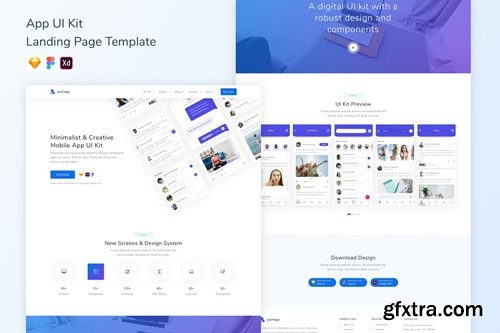 App UI Kit Landing Page Template