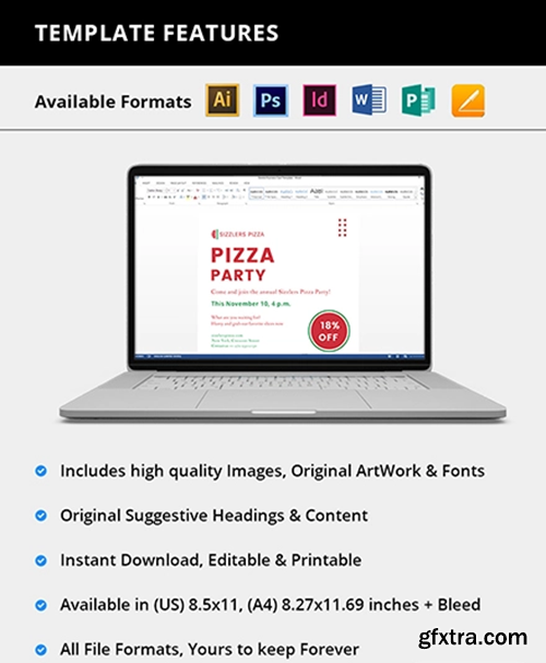 Editable-Elegant-Pizza-Party-Flyer
