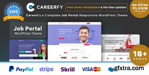 ThemeForest - Careerfy v3.8.0 - Job Board WordPress Theme - 21137053