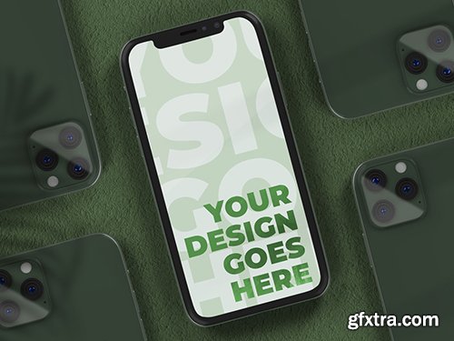Front and Back Smartphone Mockup 346930716
