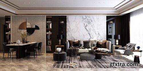 Dining- Livingroom By HuyHieuLee