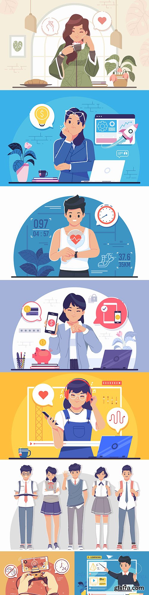 Student wears uniform and leisure uniform while on holiday
Student wears uniform and leisure uniform while on holiday