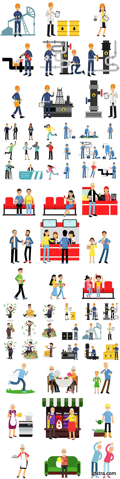 People of different professions and lifestyles colorful illustrations
People of different professions and lifestyles colorful illustrations