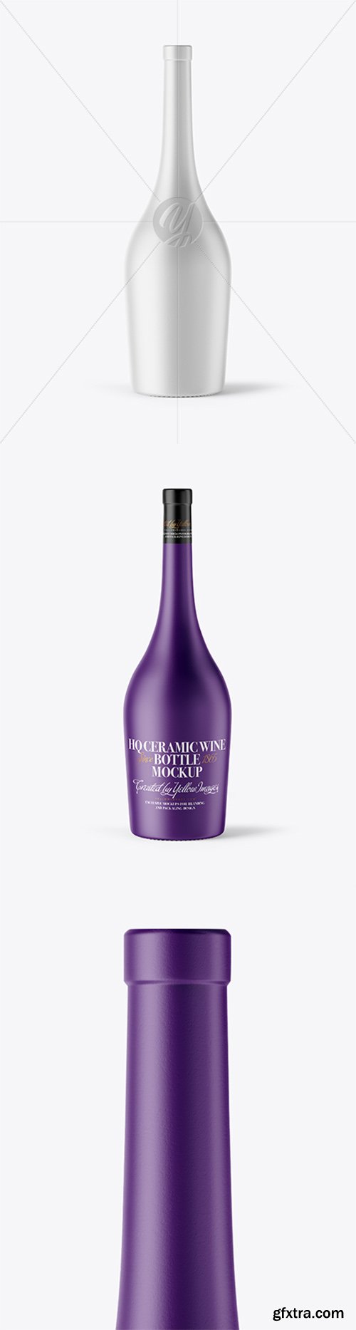 1.5L Ceramic Wine Bottle Mockup 40527