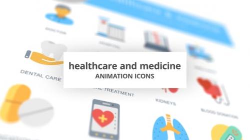 Videohive - Healthcare and Medicine - Animation Icons
