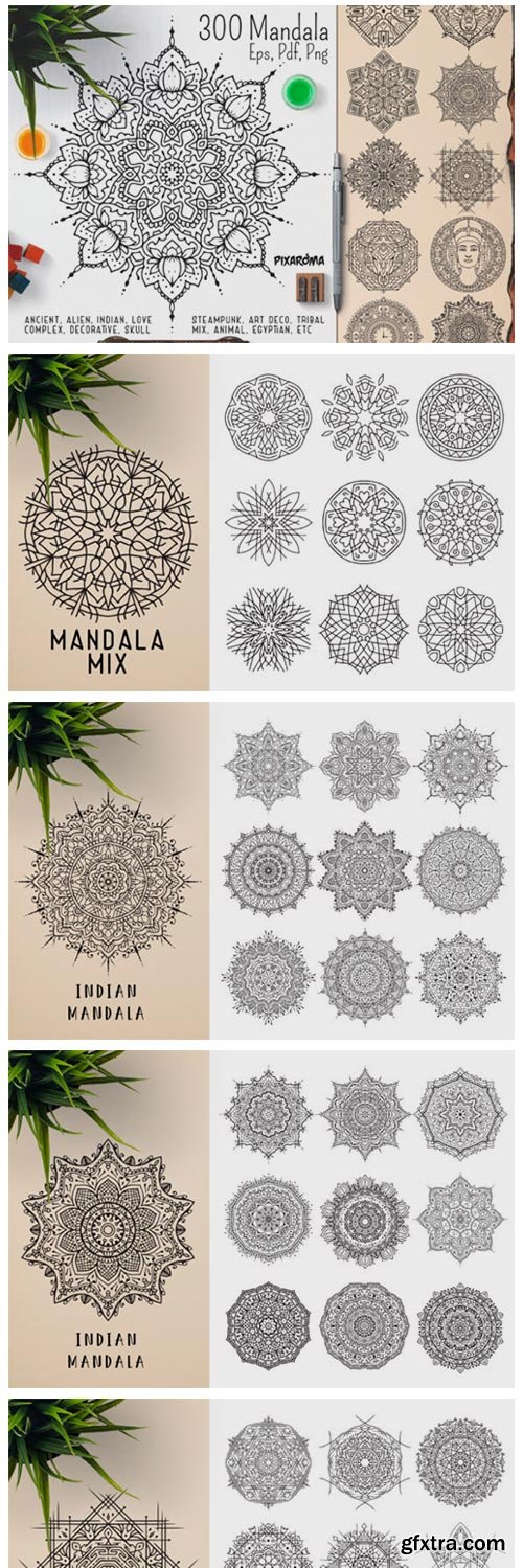 300 Vector Mandala Ornaments 4093516 300 Vector Mandala Ornaments 4093516
