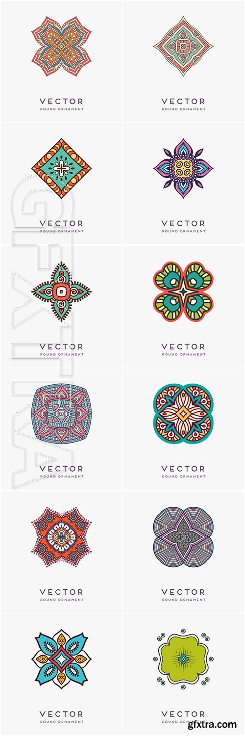 Decorative hand drawn mandala vector illustration # 8 Decorative hand drawn mandala vector illustration # 8