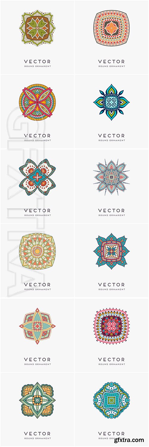 Decorative hand drawn mandala vector illustration # 4 Decorative hand drawn mandala vector illustration # 4