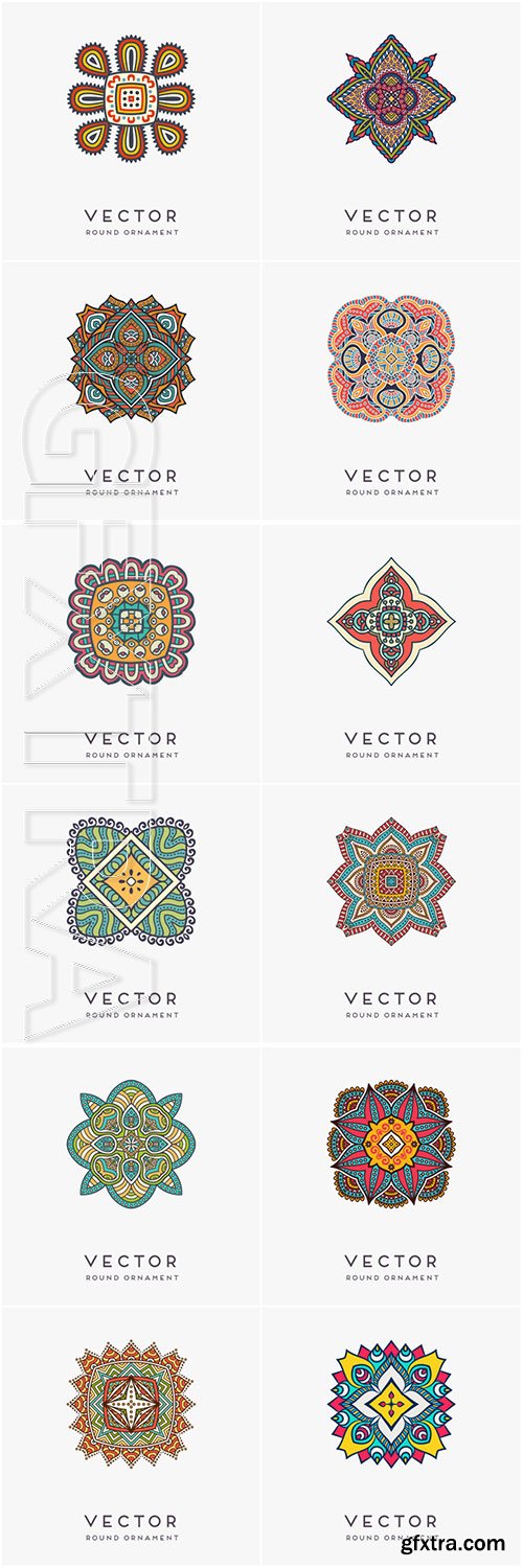 Decorative hand drawn mandala vector illustration # 10 Decorative hand drawn mandala vector illustration # 10