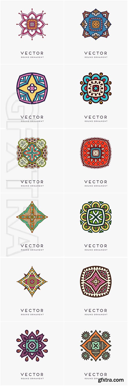 Decorative hand drawn mandala vector illustration # 6 Decorative hand drawn mandala vector illustration # 6