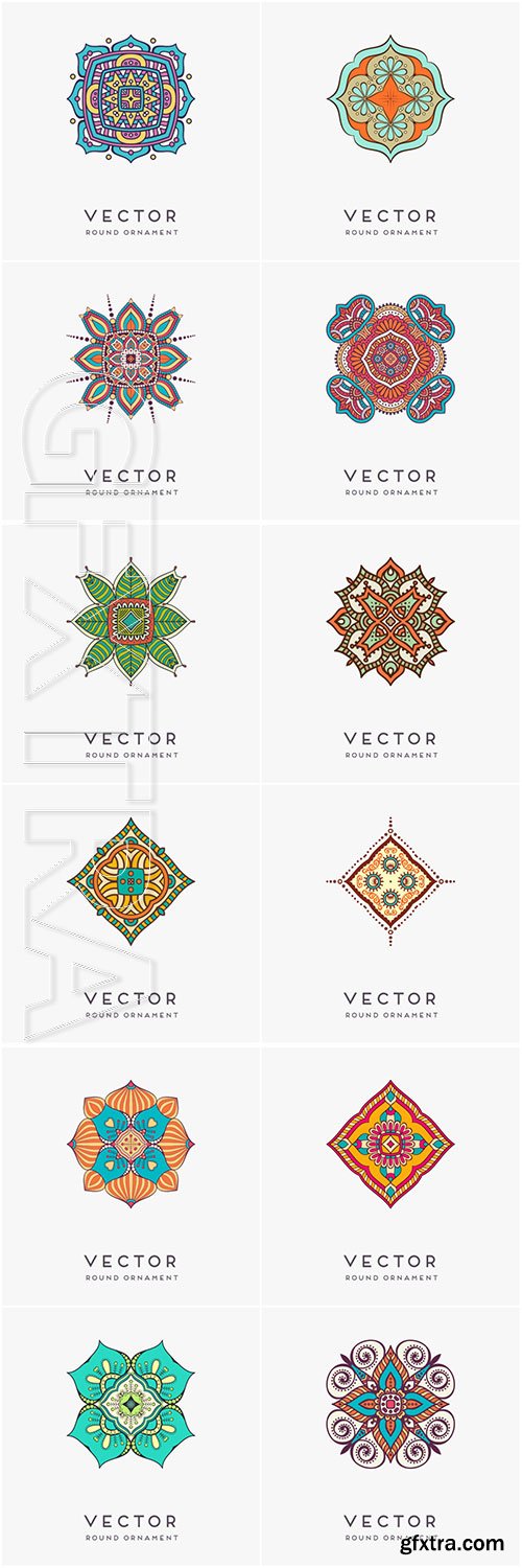 Decorative hand drawn mandala vector illustration # 5 Decorative hand drawn mandala vector illustration # 5