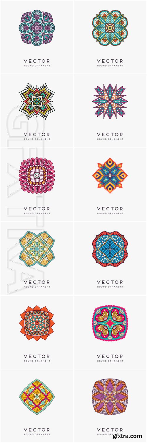 Decorative hand drawn mandala vector illustration Decorative hand drawn mandala vector illustration
